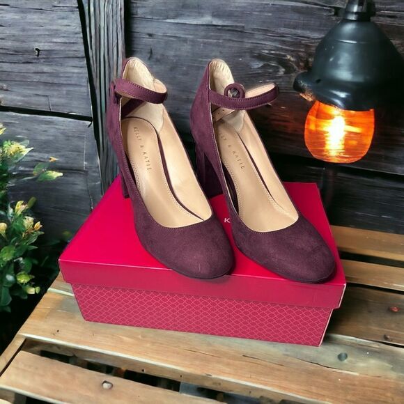 Kelly & Kate Suede Ankle Strap Heels (10) - Picture 1 of 5